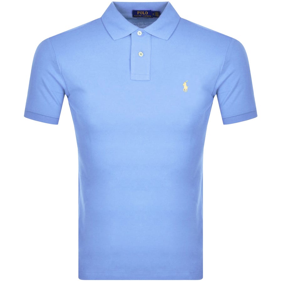 Alternative Image for ProductRalph Lauren Slim Fit Polo T Shirt Blue1